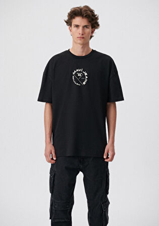 Mavi Jeans Baskılı Siyah Tişört 0611719-900