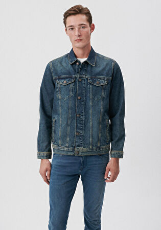 Mavi Drake Tozlu Vintage Black Jean Ceket 010143-85221