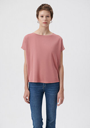 Mavi Lux Touch Pembe Modal Tişört 167245-71072
