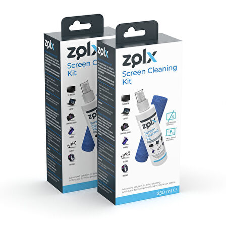 Zolx Ekran Temizleme Seti 250ML * 2 Adet ( Mikrofiber Bez )