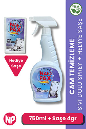 CAM TEMİZLEYİCİ 750 ML SPREY + YEDEK SAŞE