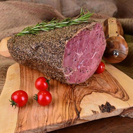 Roastbeef Tütsülenmiş Dana Füme Et Karabiberli Az Yağlı Katkısız 1000 g e