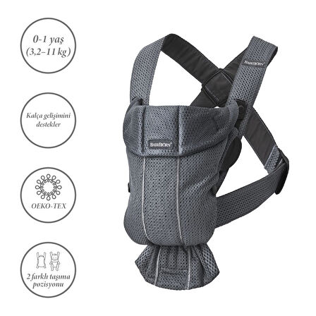 Babybjörn Balance Bliss Ana Kucağı Mesh & Kanguru Mini 3D Mesh / Anthracite