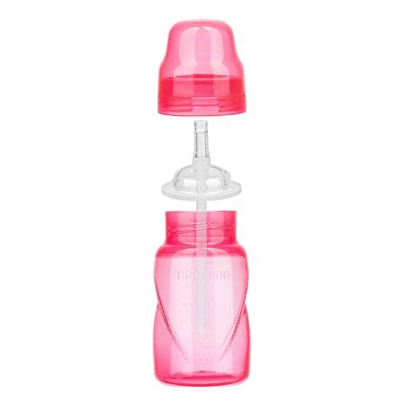 Mamajoo Akıtmaz Antikolik Pipetli Bardak 270 ml / Pembe