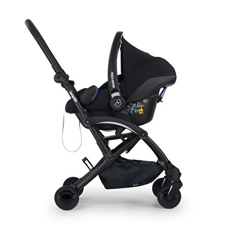 Bumprider Connect 3 Bebek Arabası Black-Black / Cabriofix Oto Koltuğu Essential Black