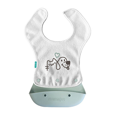 Mamajoo 2-in-1 Katlanır Mama Önlüğü / Powder Green