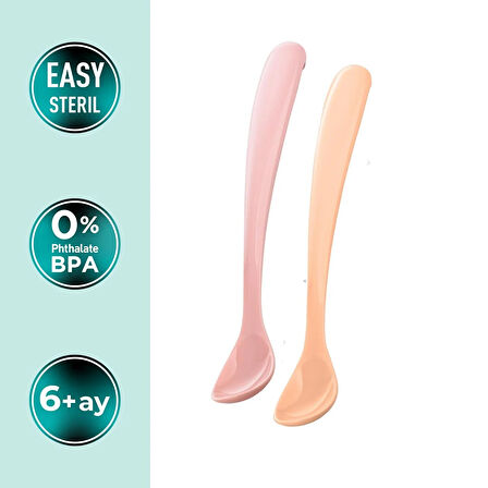 Mamajoo 2'li Beslenme Kaşığı Powder Pınk / Blush & Sakalam Kutusu