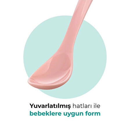 Mamajoo 2'li Beslenme Kaşığı Powder Pınk / Blush & Sakalam Kutusu