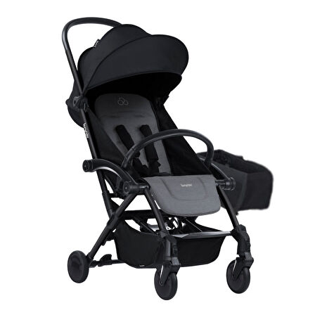Bumprider Connect 3 Bebek Arabası / Black-Grey Melange Yan Düzenleyici Çanta Hediyeli