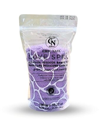 Chic Nail Manikür & Pedikür ve Banyo Tuzu Love Spell 1 KG / Epsom Tuzu / İngiliz Tuzu