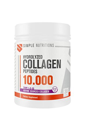 Hydrolyzed Collagen Peptides(Hidrolize Kolajen Peptit) 300gr (30 Servis) Aromasız