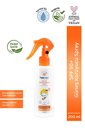 Organik Vegan Güneş Koruyucu Sprey
