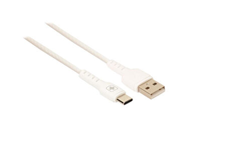 Swiss Power Type-C Silikon Kaplamalı  Data ve Şarj Kablosu SWS-CAT02 - Beyaz