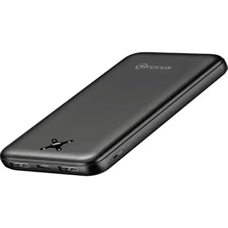 Crocus Portable Two 10.000 Mah 2 USB LED Göstergeli Powerbank Beyaz