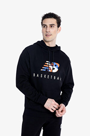 New Balance Lifestyle Erkek Siyah Sweatshirt MNH1361-BK