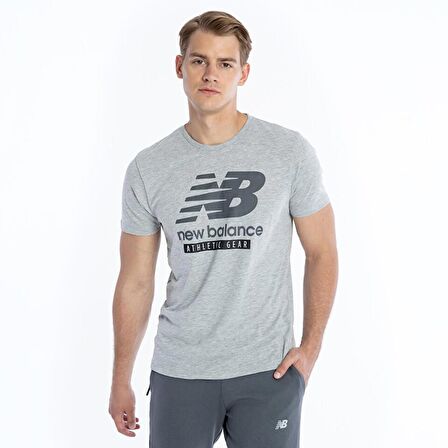 New Balance Mens Lifestyle Erkek T-shirt MNT1205-GRY