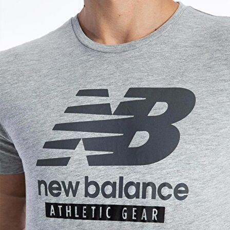 New Balance Mens Lifestyle Erkek T-shirt MNT1205-GRY