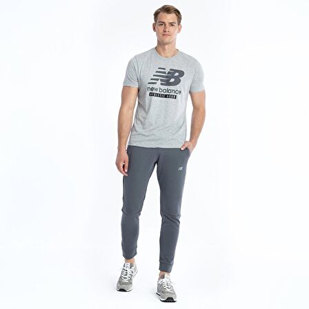 New Balance Mens Lifestyle Erkek T-shirt MNT1205-GRY