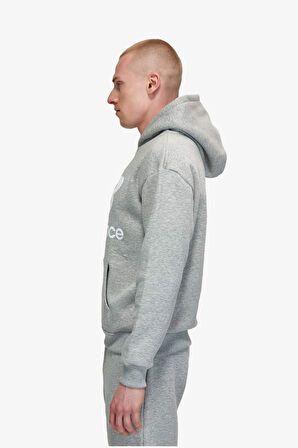 New Balance Lifestyle Erkek Gri Sweatshirt MNH3333-AG