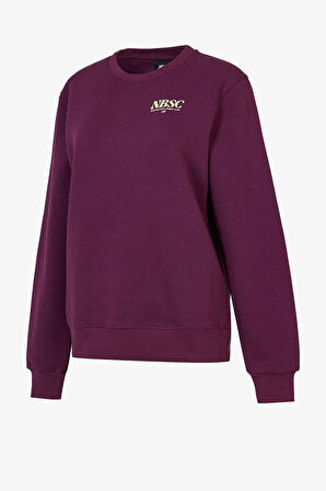 New Balance Lifestyle Kadın Bordo Sweatshirt WNC3416-PLM