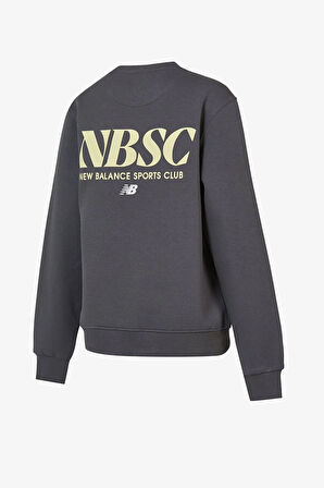 New Balance Lifestyle Kadın Antrasit Sweatshirt WNC3416-ANT