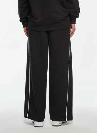 wnp3402-bk-nb siyah kadın kapüşon yaka  sweatshirt