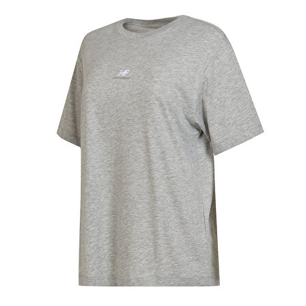 NB Unisex Gri Günlük Stil T-Shirt UNT3409-AG