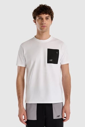 New Balance Lifestyle MNT1516-WT Beyaz Erkek Tişört