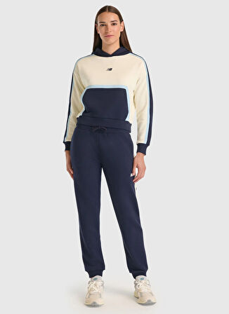 New Balance WNH3511-SST NB Lifestyle Hoodie Bej Kapüşon Yaka Normal Düz Kadın Sweatshırt