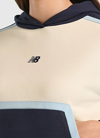 New Balance WNH3511-SST NB Lifestyle Hoodie Bej Kapüşon Yaka Normal Düz Kadın Sweatshırt