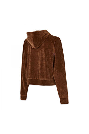 New Balance Wnj3506 Nb Lifestyle Women Full Zip Kahve-Beyaz Kadın Ceket