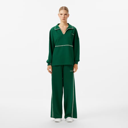 New Balance WNC3402 Kadın Yeşil Sweatshirt