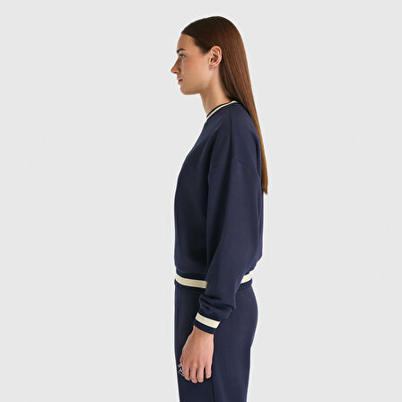 NB Lifestyle Women Sweatshirt Kadın Lacivert Sweatshirt - WNC3501