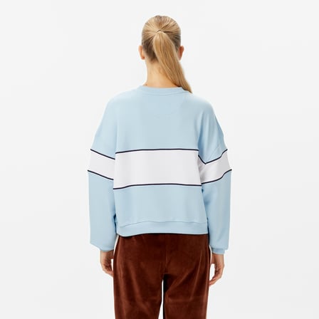 New Balance NB Lifestyle Kadın Mavi Sweatshirt