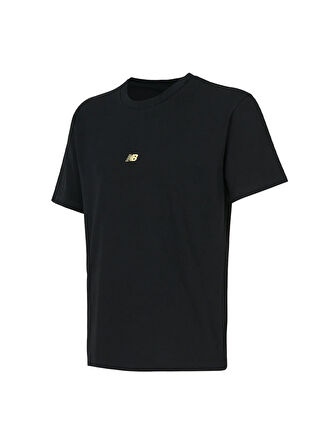 New Balance MNT3528-BK Lifestyle Men Tshirt Siyah Yuvarlak Yaka Regular Fit Düz Erkek T-Shirt