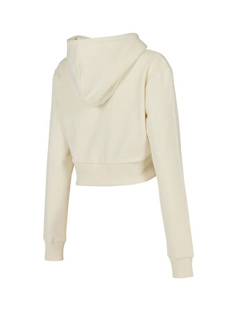 New Balance WNH3515-SST Lifestyle Women Hoodie Bej Dik Yaka Regular Fit Düz Kadın Sweatshırt