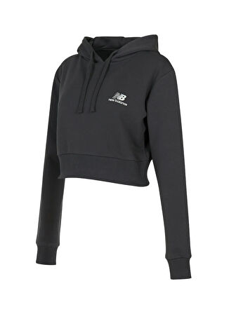 New Balance WNH3515-ANT Lifestyle Women Hoodie Antrasit Dik Yaka Regular Fit Düz Kadın Sweatshırt