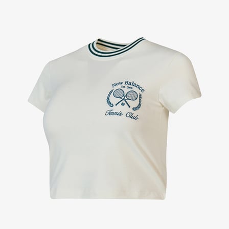 New Balance WNT1608 Lifestyle Kadın Krem T-Shirt