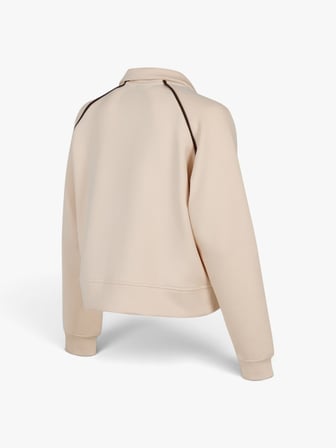 NB LIFESTYLE WOMEN FULL ZIP Kadın Bej Sweatshirt - WNJ3626