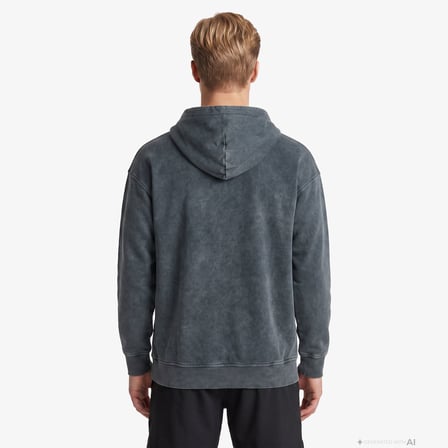 New Balance Lifestyle Full Zip Erkek Gri Sweatshirt