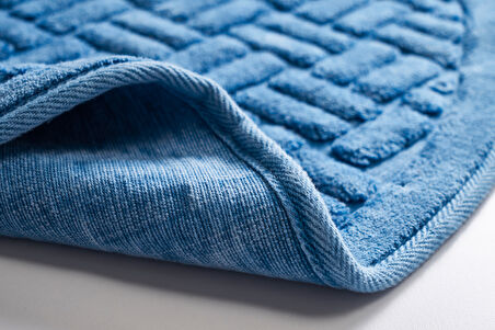 Alanur Domino Eskitme Cotton Yuvarlak Halı