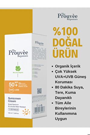 THE PROUVEE REPONSES 50 SPF GÜNEŞ KORUYUCU KREM 100ML