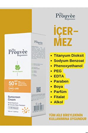 THE PROUVEE REPONSES 50 SPF GÜNEŞ KORUYUCU KREM 100ML