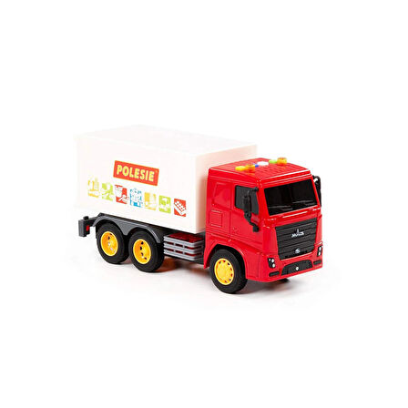 Polesie City  Işıklı ve Sesli Beyaz Kapalı Kasa Kamyon 22x12x9 cm