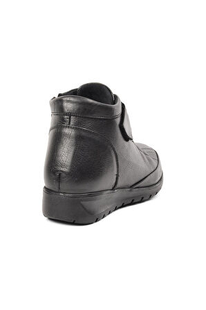 7118 Siyah Kadın Hakiki Deri Bot