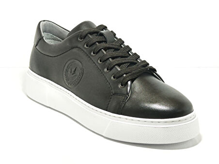 Voyager 6204 Siyah Erkek Deri Casual Ayakkabı