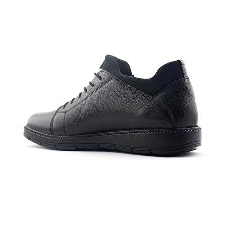 Voyager 4467 Hakiki Deri Erkek Ayakkabı Siyah Nata