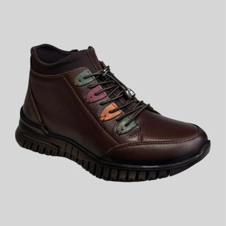 VOYAGER Z433 KADIN DERİ COMFORT FERMUARLI BOT KAHVE