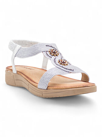 VOYAGER B093 KADIN SANDALET GÜMÜŞ