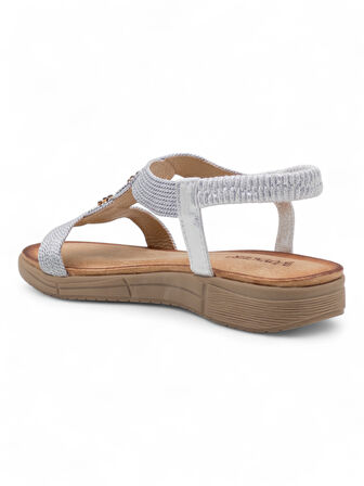 VOYAGER B093 KADIN SANDALET GÜMÜŞ